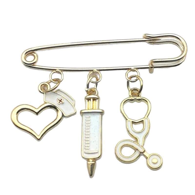 Medical Staff Multi-accessory Brooch: Nurse & Doctor Pin for Clothing