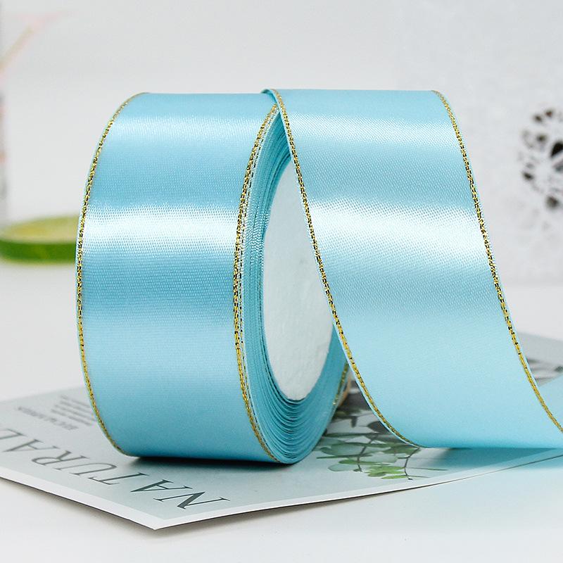 4cm Christmas Gift Wrapping Satin Ribbon for Wedding Party Decoration, Length: 22m