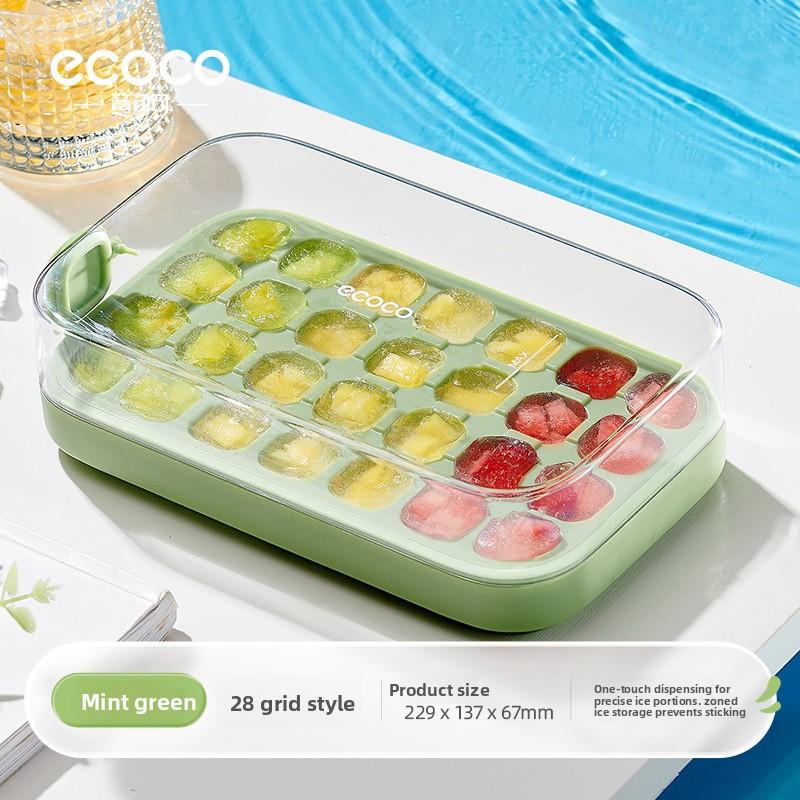 Press-type Silicone Ice Tray Mold Household Small Freezing Ice Cube Mold Easy Release Ice Cube Tray
