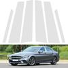 6pcs/set Pillar Posts Silvery Car Mirror Effect Car Door Middle Column Window Center BC Pillar Post Cover Trim Fit For Mercedes-Benz C-Class 2015-2021