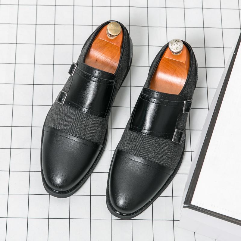 Móda 2024 Nové Pánské Formální Italská Značka Společenské Boty Pánské Brogue Boty Oxford Kožené Kadeřnické Svatba Elegantní Boty pro Muže