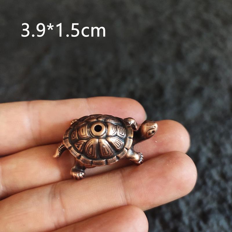 Vintage Messing Zen Frosch Meditation Buddhistische Statue Metall Ameise Schildkröte Skulptur Räuchergefäß Haushaltsdekoration Tee-Haustiere
