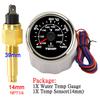 Customized10mm 14mm 17mm 21mm Temperature Sensor+52mm Water Temperature Gauge Universal for Boat Car Auto Motorcycle Thermometer
