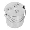 Ice Bucket with Flip Lid Handle Thickened Stainless Steel Insulated Ice Bucket for Beverage Wine