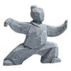 New Chinese Style Tai Chi Kung Fu Warrior Figurine Zen Tea Pet for Home Desk Tea Table Landscape Decor Collectible Gift