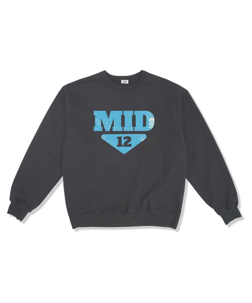 MIDNIGHT12AM [Fleece Line Option] Pastel Oversized Premium Double-Sided Sweatshirt 4 Colors (Type B)