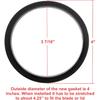 Blendin Replacement Gasket, Compatible with Nutribullet RX 1700W NB-301, N17-1001 Blenders Blade and Stay Fresh Lids (2 Pack)