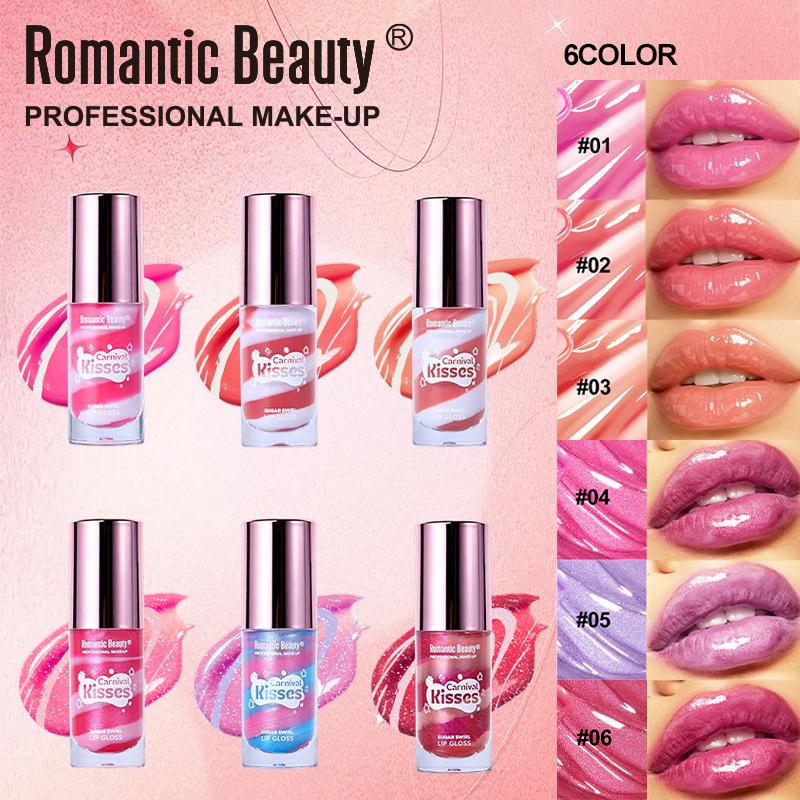 Mattiertes Lippen-Glasur-Tönung Einfach zu färbender Lipgloss Feuchtigkeitsspendender Lippenbalsam Nicht haftend am Becher Schimmernder Lippenstift Make-up