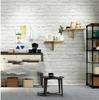 3D White Brick Effect Wallpaper Roll Light Grey Modern Vintage Rustic Vinyl PVC Faux  Wall Paper Living Room Bedroom Decor