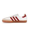 Sporty & Rich x adidas Samba OG White Core Burgundy Unisex Sneakers Footwear-White Cloud-White IF5660