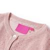 Cardigan enfant - vidaXL - Col V - 100% coton - Manches longues - Rose