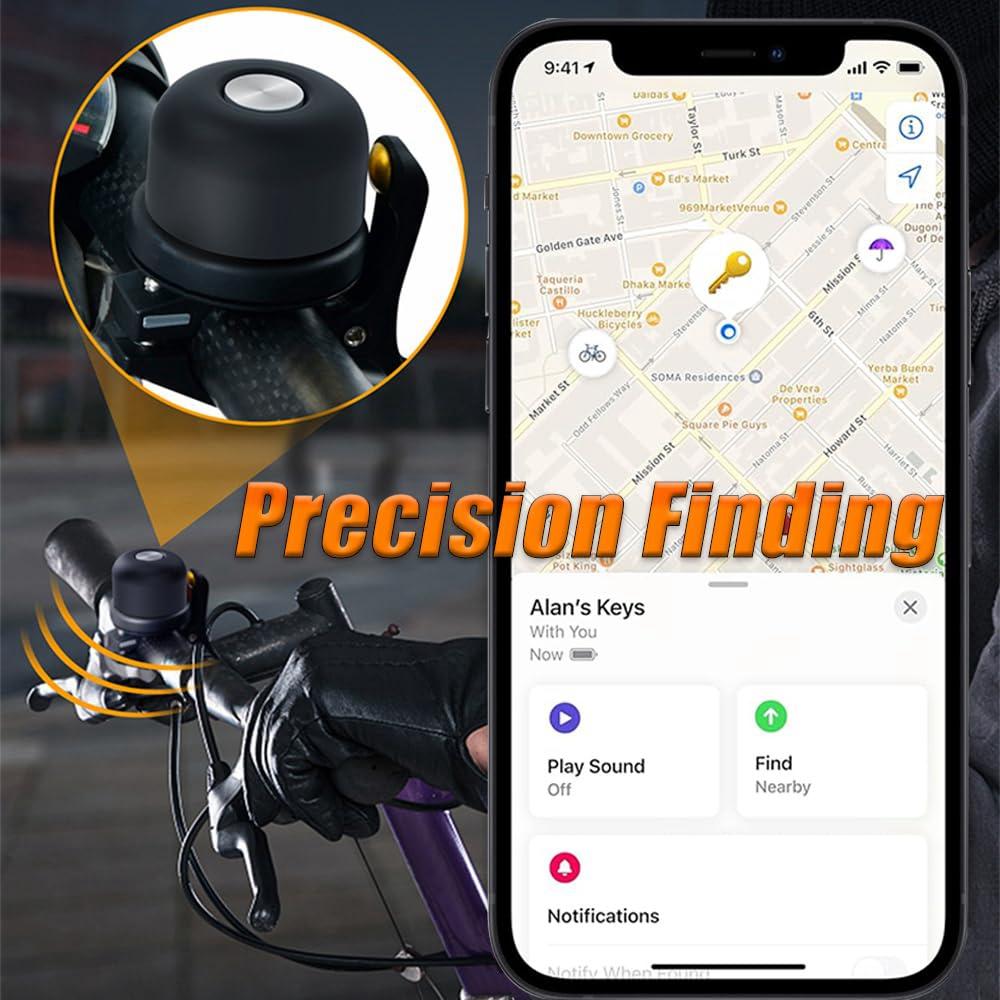 Bicycle Bell 1st/1nd/1rd/1/1th Generation for Airtag Case Waterproof Bike Mount GPS Tracker Anti-lost Holder Bike Accessories