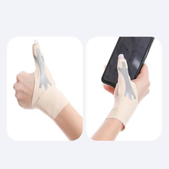 Thumb Wrist Brace Compression Sleeve with Fastener Tape Ultra-thin Breathable Elastic Joint Stabilizing