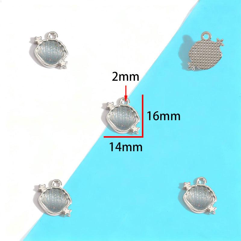 10Pcs Premium Star Moon Alloy Pendants Scratch Resistant Charms for DIY Jewelry Making Handmade Craft Accessories