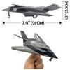 1/400 Scale F-117 Fighter Jet Diecast Metal Military Stealth Airplane Toy - Nighthawk Alloy Model Aircraft with Pullback Action, Lights and Sound