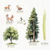Large Fox Forest Wall Stickers For A Child'S Room