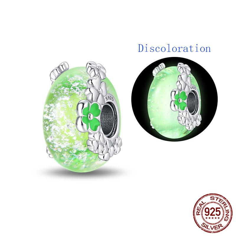 Compatible With Charm Bead Charms Ideal For Authentic Bracelets With 3mm Bracelets Diy Sea Blue Glass Bead Charms Copper Jewellery Making Ideal For Wo