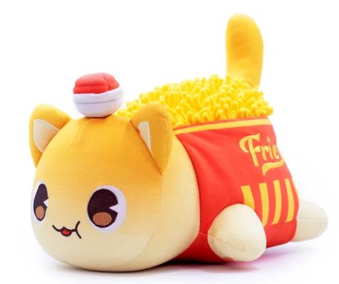 Schattig Voedsel Kat Kussen Hamburger Kat Pluche Speelgoed Vakantiecadeau Schattig Kat Speelgoed 25cm of height