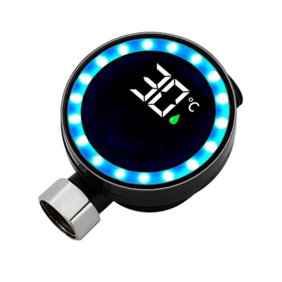 Duschtemperaturmesser Präziser Wassertemperatur-Überwachungstester mit LED-Badethermometer Sicherheitsanzeige Wasserkraft Wasserdicht