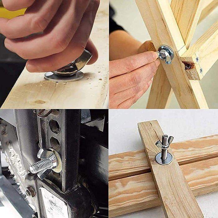 Écrou papillon - Keple - M8 - Acier allié - Installation facile - Résistance à la corrosion