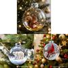 Naturvögel Kristallglas Weihnachtsbaumschmuck Set Mit Kunststoffmaterial Für Feiertagsdekoration