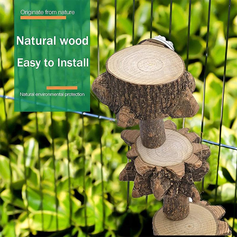 5 * 17CM Bird Toy Supplies Platform Board Sichuan Pepper Wood Nibbling Parrot Toy -1 Piece