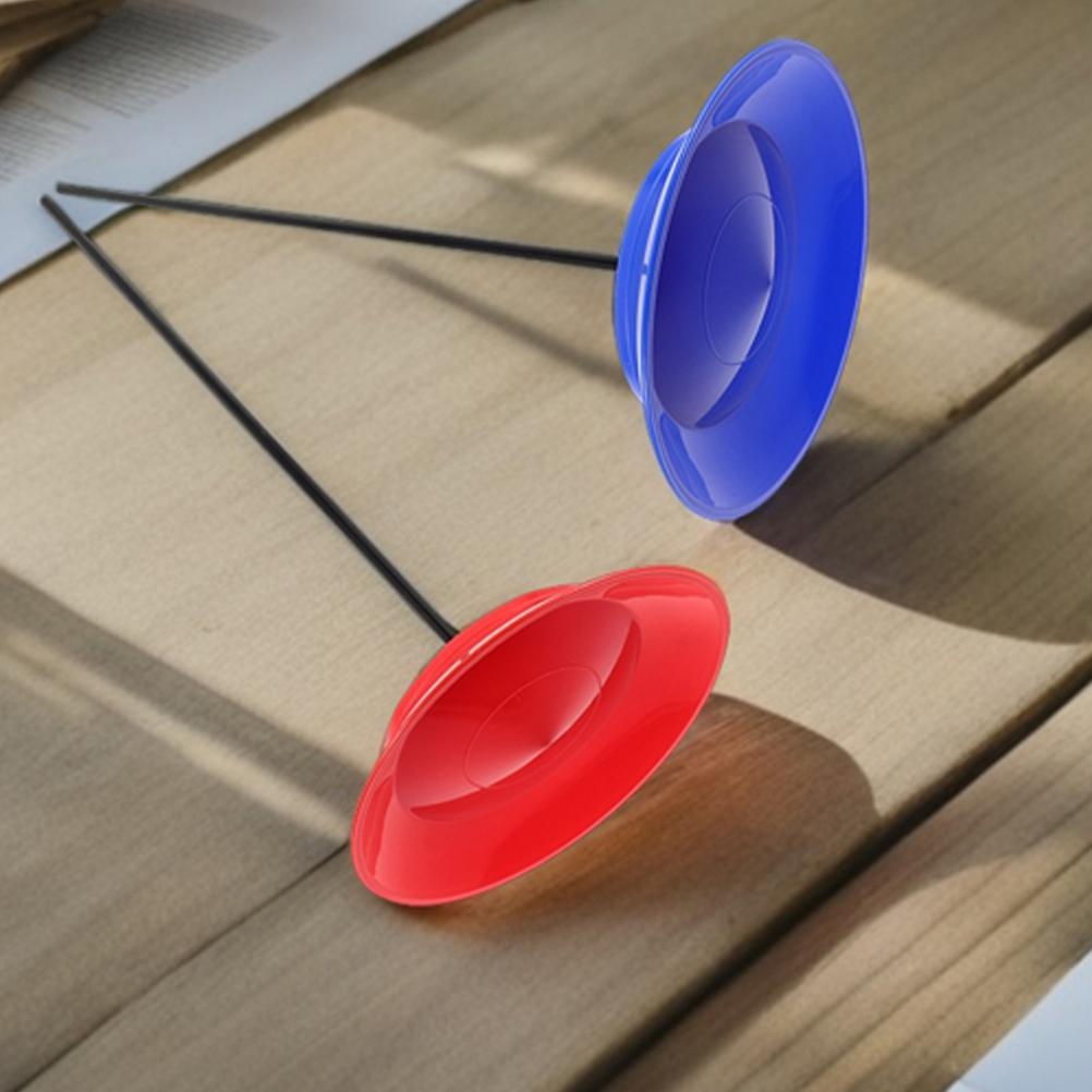 3pcs Juggling Plates with Sticks Balance Juggling Plates With Top Rod For Circus Performances Sports Events And Sensory Training