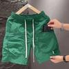 Men's Summer Pocket Zipper Cargo Shorts Loose Quick-drying Sports Casual Five-point Beach Pants