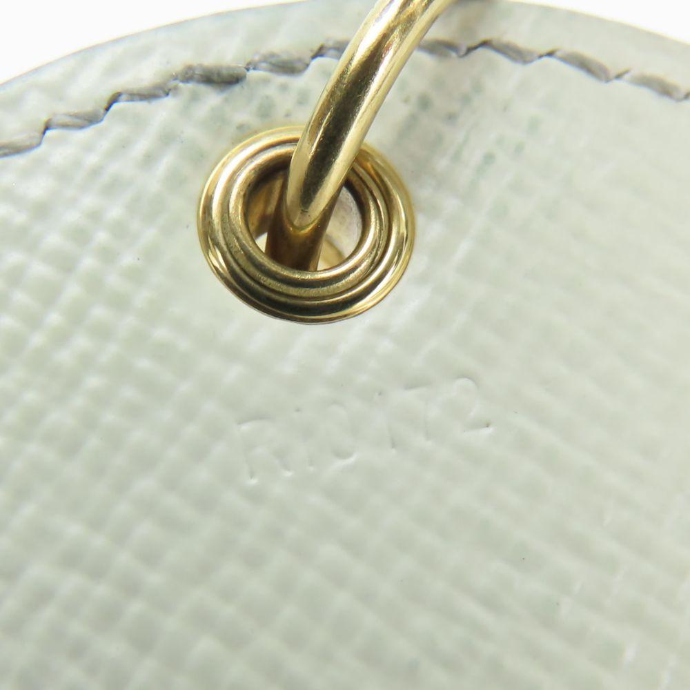 Used LOUIS VUITTON key ring Portocre Monogram M66739 Pumpkin dot Monogram Bron white Yayoi Kusama