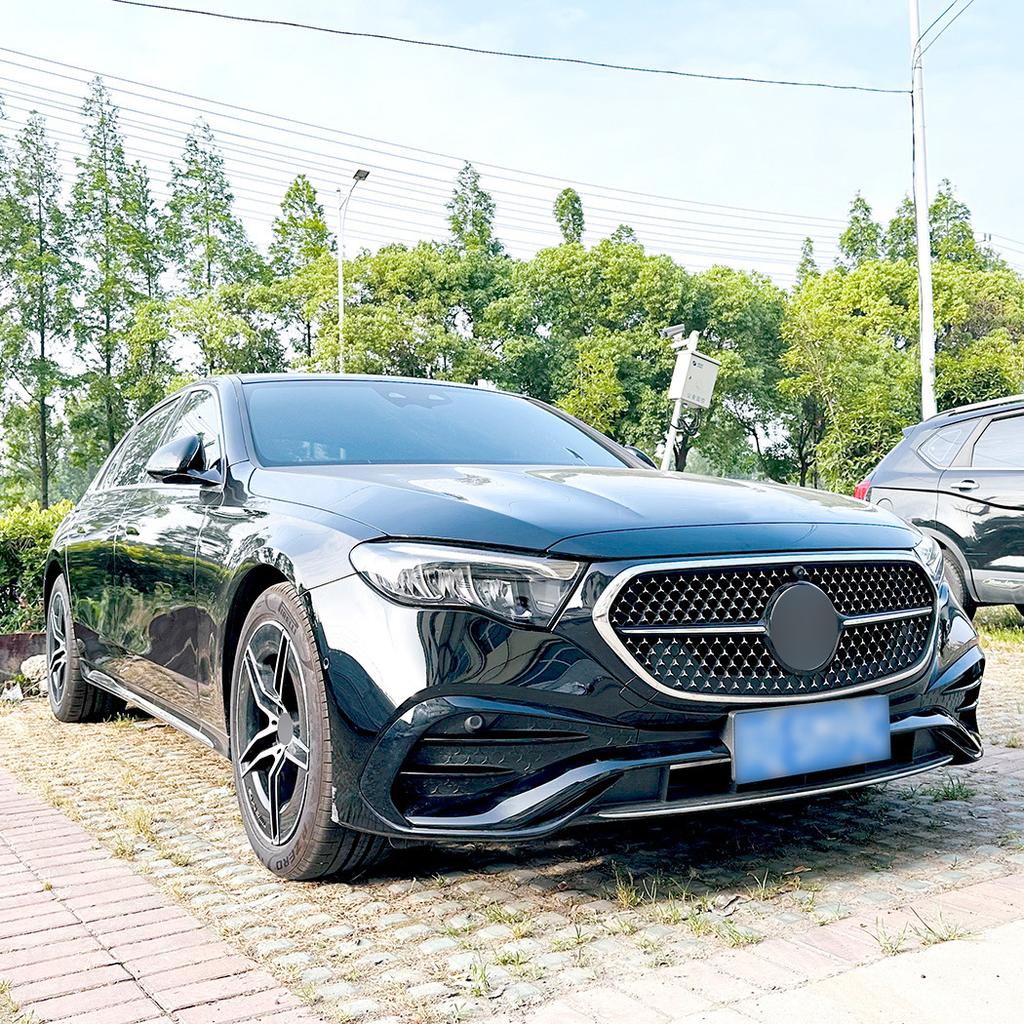 Car Front Fog Lamp Strip Air Intake Grille Slats Trim Cover For Mercedes-Benz E-Class W214 S214 AMG Line 2024-2025