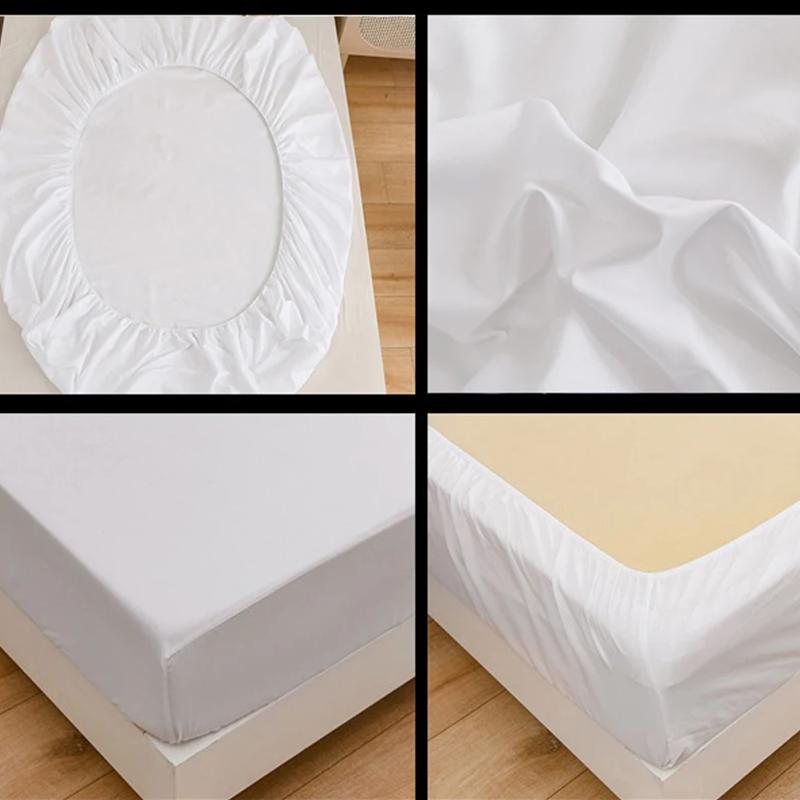 White Waterproof Bed Sheet, Dust-proof and Urine Proof Bed Sheet, Comfortable and Skin Friendly
