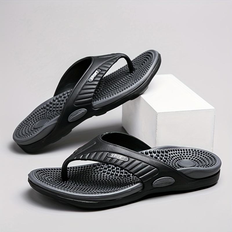 

Мужские шлепанцы с массажной подошвой, цветные, большие, пляжные тапочки, повседневные, легкие туфли на клипсе 43