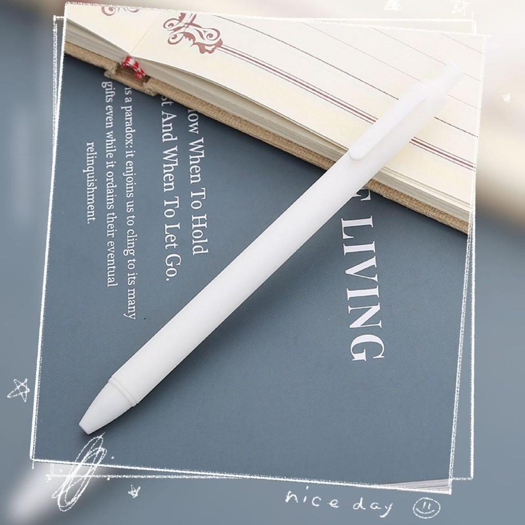 Macaron Color Gel Pens & Push-Type Black Pens for Students & Office