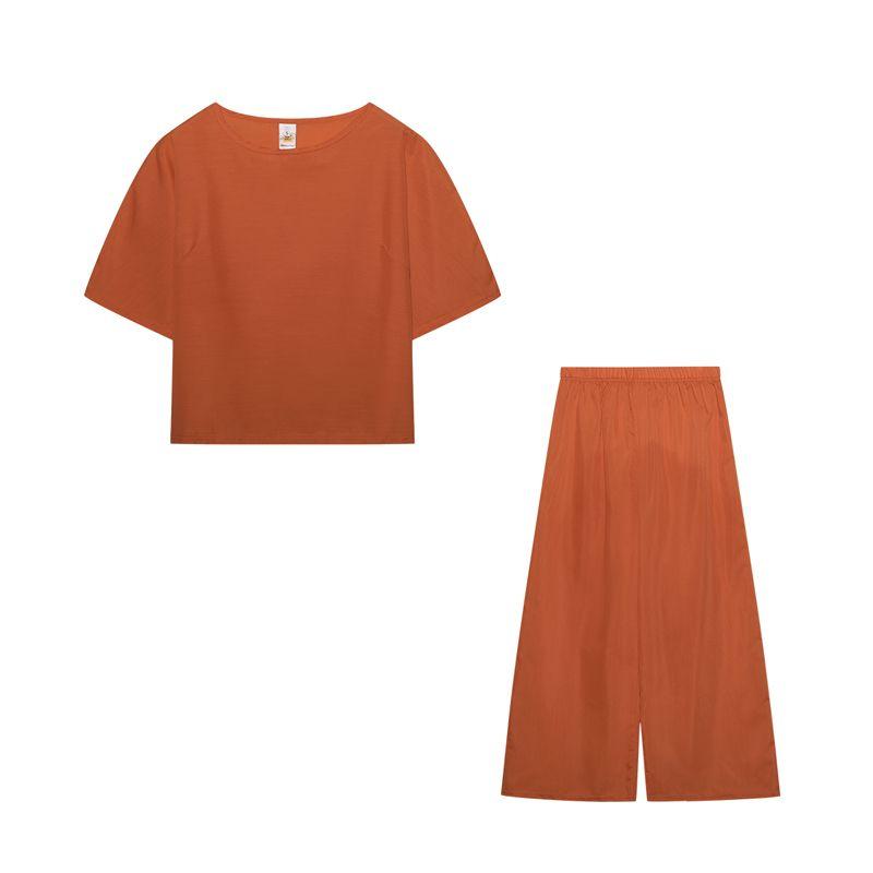 Summer New Ankle-Length Pants Casual Loose round Neck Short-Sleeved