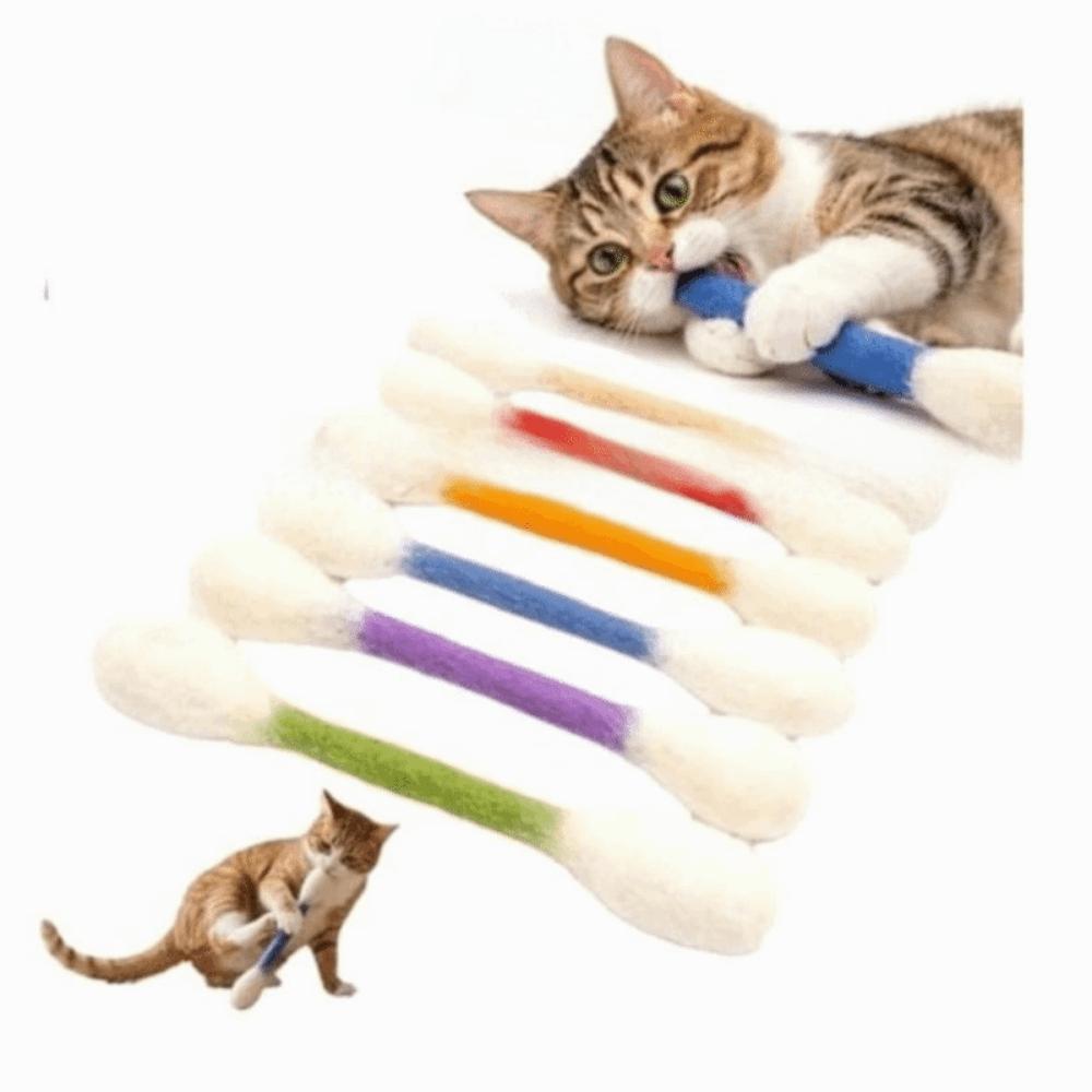 6Pcs Durable Kitten Chew Toy Anti-Boredom Cat Accessories Cat Teething Chew Toy Dental Cleaning