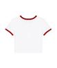 Nigaennikol Nicole Printing Ringer Crop Top_White Red