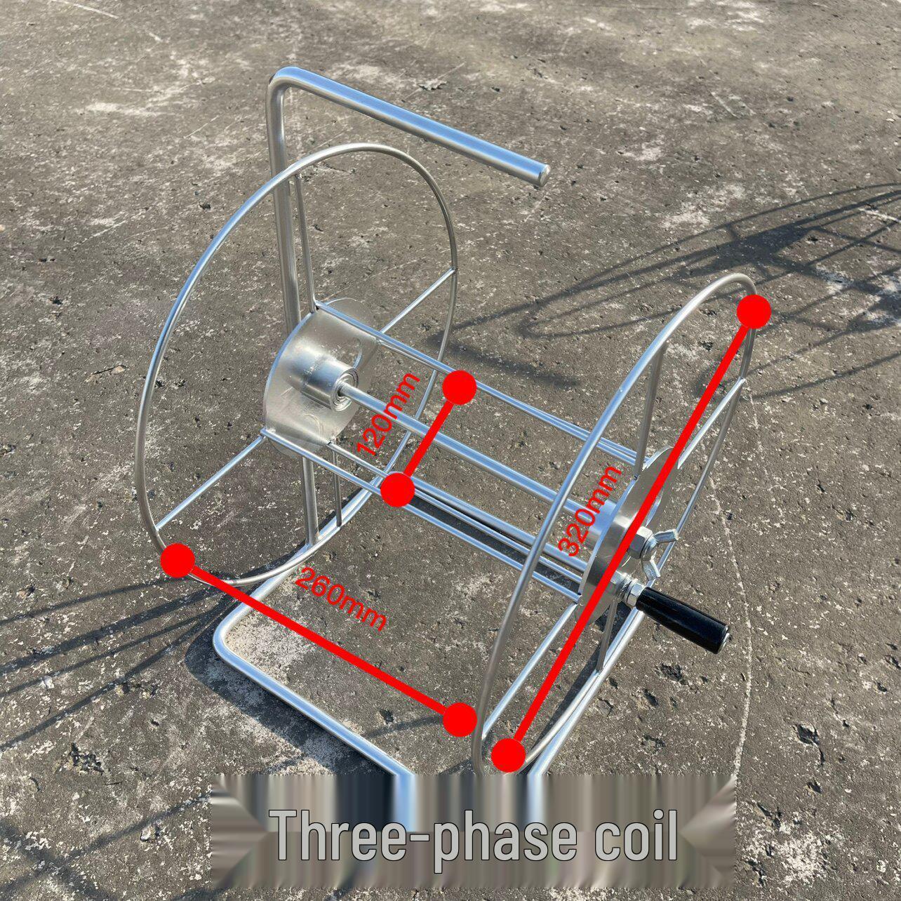 Stainless Steel Hand Crank Wire Winder and Twister Solid Metal Bearing Winder 320mm