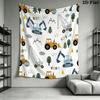 Cute Vehicle Wall Tapestry Aesthetic Wall Hanging Printed Fabric Blanket Decorative Tapestries for Bedroom Living Room Home Decor