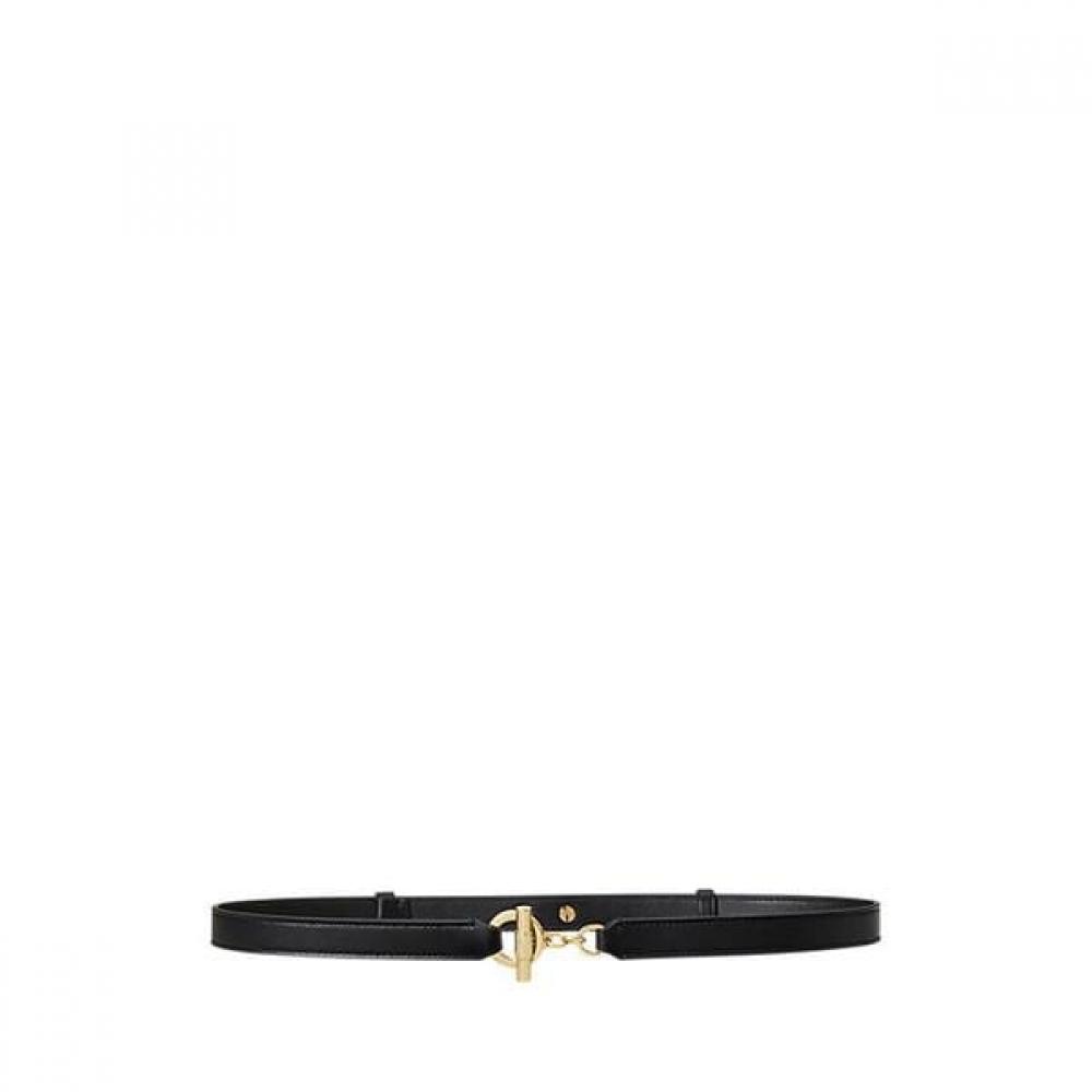 Lauren Ralph Lauren Leather Toggle Skinny Belt Walrblt0f320320001 S