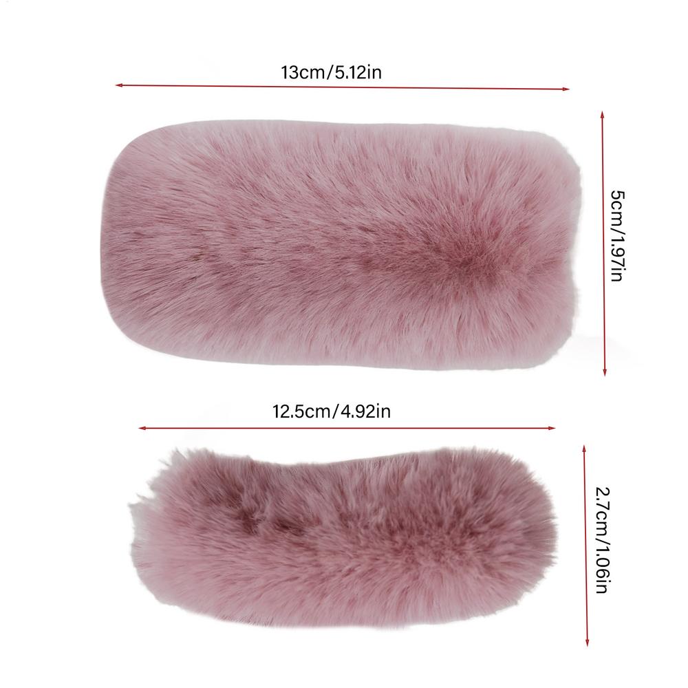 Motorcycle Handlebar Cover Plush Hand Guard Windproof Handlebar Grip Cover For Motorbike Riding Snowmobile Atv Winter Summer