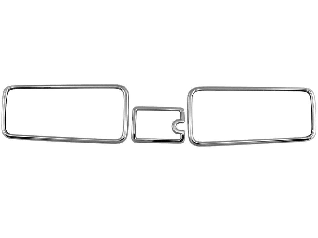 BRIGHTZ Hijet Truck Jumbo S500P S510P Early Model Super Mirror Stainless Steel Plated Tail Light Ring 3PC S500 S510 S 500 510 Hijet Truck Jumbo