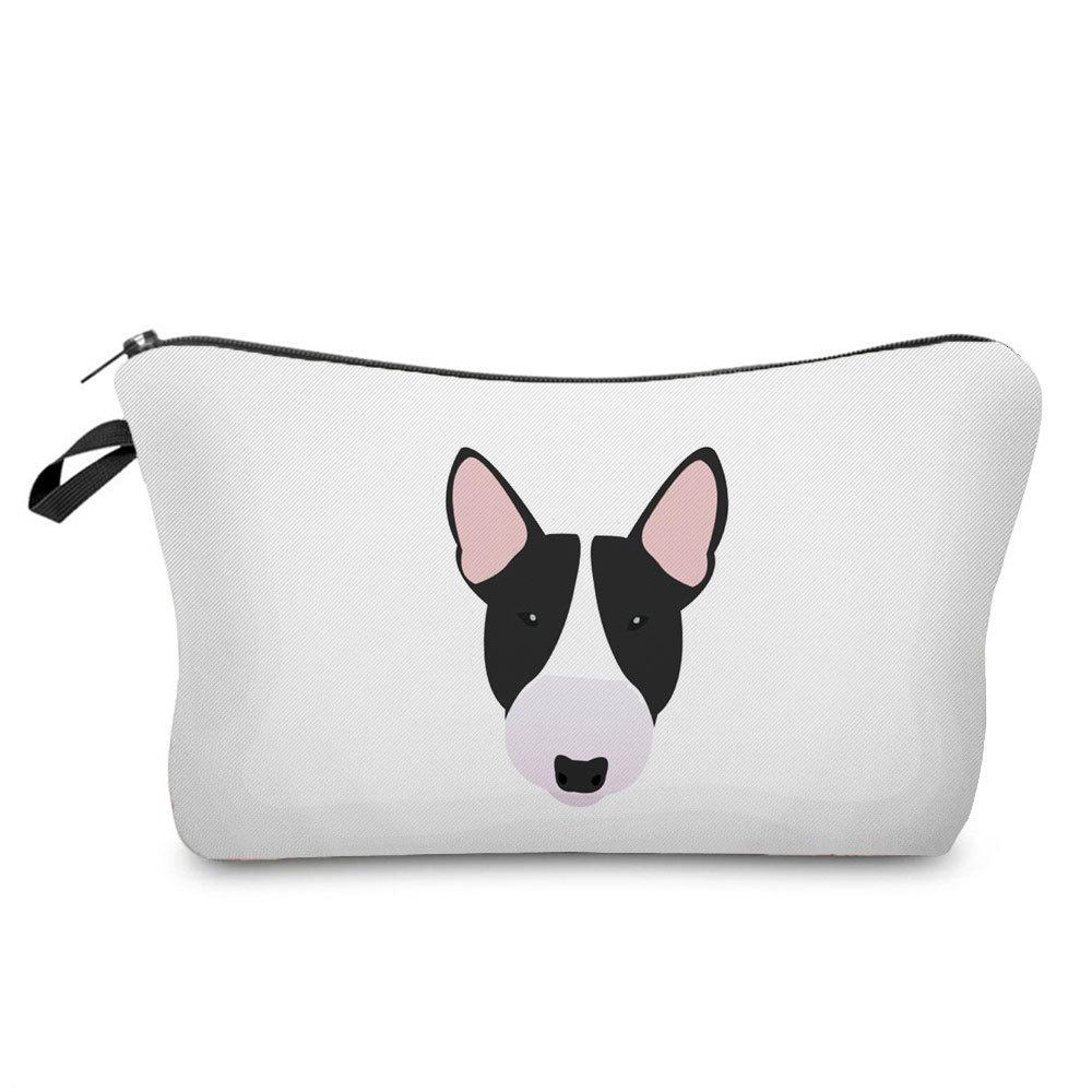 Women Dog Print Cosmetic Bag Toiletries Organize Travel Storage Case  6402