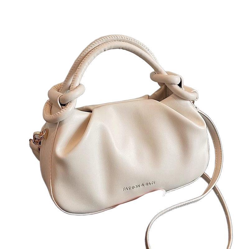 Damen 2025 Neuer Stil Weiches Leder Plissierte Wolkentasche - Einzelne Schulter & Umhängetasche, Vielseitig Vier Jahreszeiten Lässig.