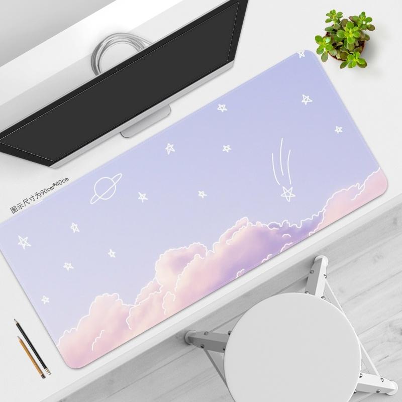 Pink Mouse Pad HD Printing Large Seaming Waterproof Mouse Pad Antislip Gaming Mouse Pad