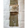 Used Nagoya obi beige ground with auspicious patterns such as pine, bamboo, plum and treasure ship