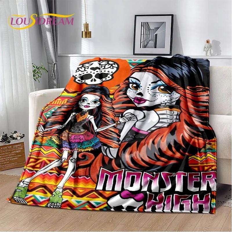 Cartoon Monster High Draculaura Wampir Miękkie Koce, Utrzymuj Ciepły Koc Wygodny Na Piknik Łóżka Sofa Dom Sypialnia Dzieci