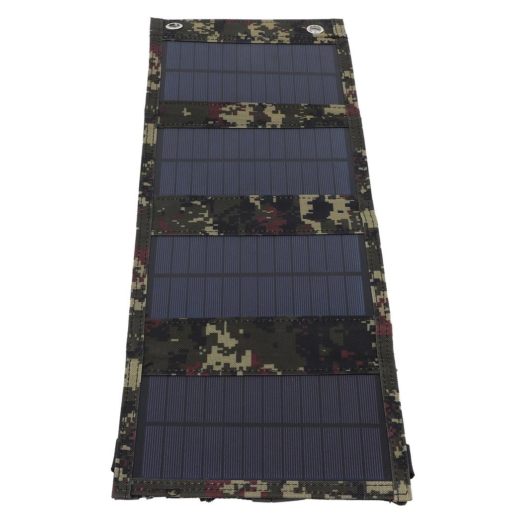 20W Foldable Solar Panel Portable Cell Charger Monocrystalline Silicon USB Output IP65 Waterproof