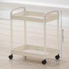 Compact Multi-layer Movable Storage Rack for Bathroom and Snacks