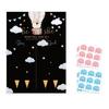 Gender Reveal Party Poster Games Blue and Pink Voting Stickers for Baby Shower