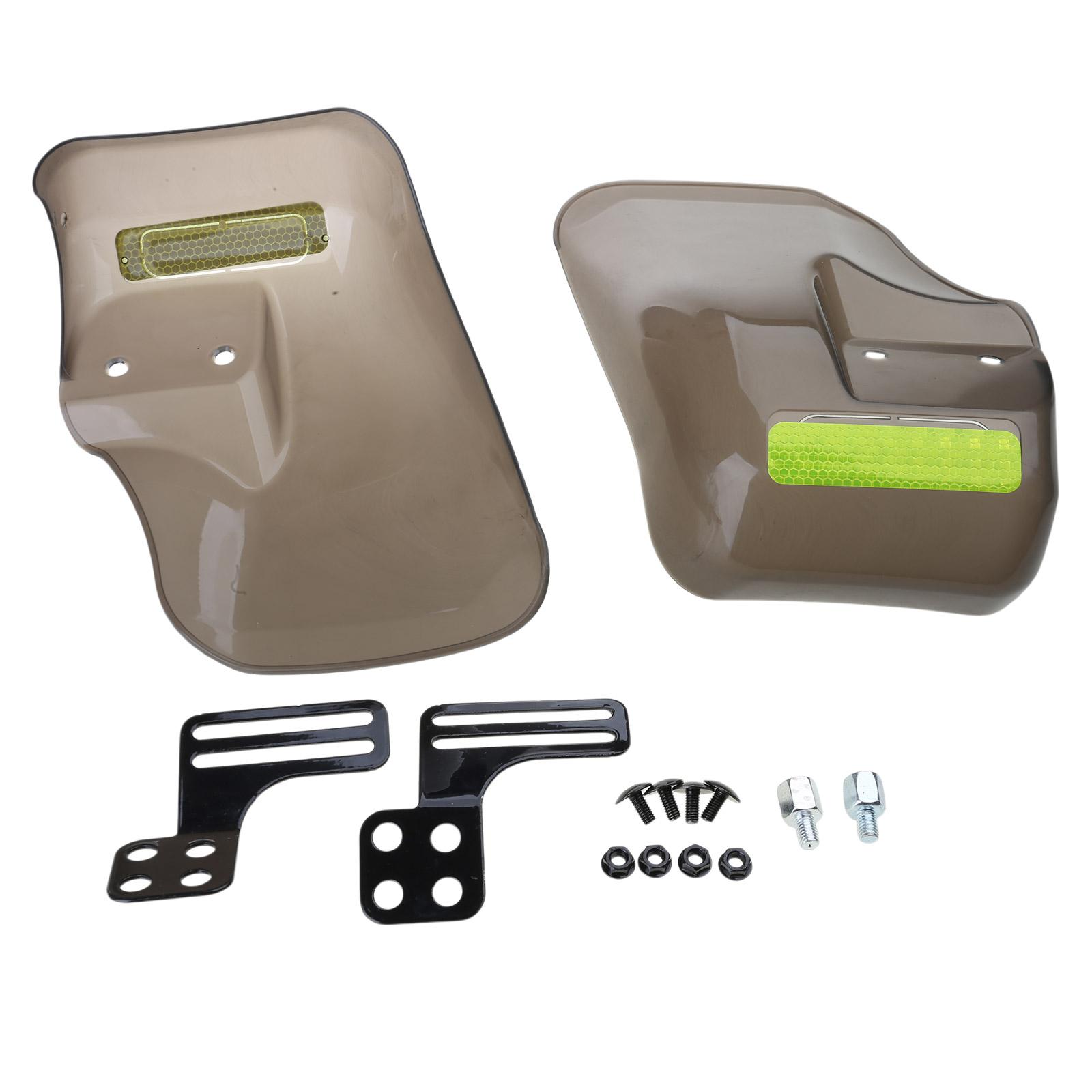 

Adjustable Motorcycle Hand Guards with Reflective Safety Desigs Waterproof & Breathable Motorbike Hand Cover ABS Cover